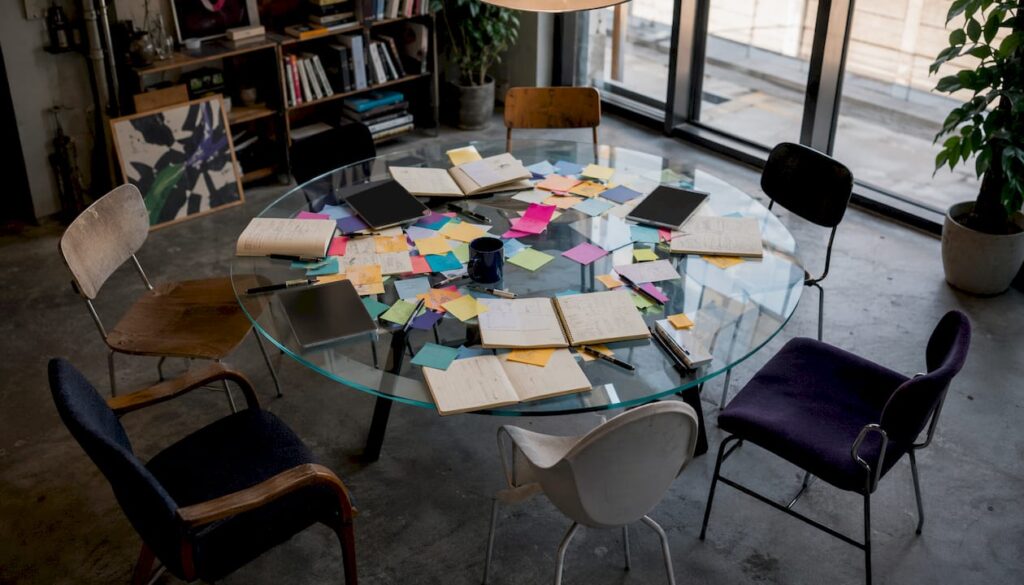 Digital agency workspace with WordPress devices