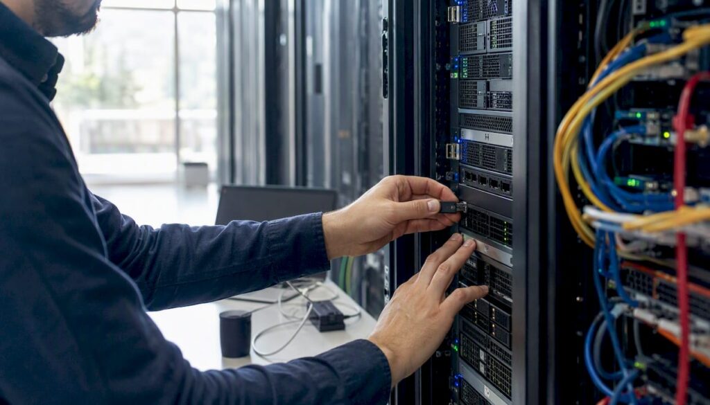 Hands updating PHP on server hardware