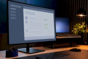 Staging monitor prepared for plugin testing