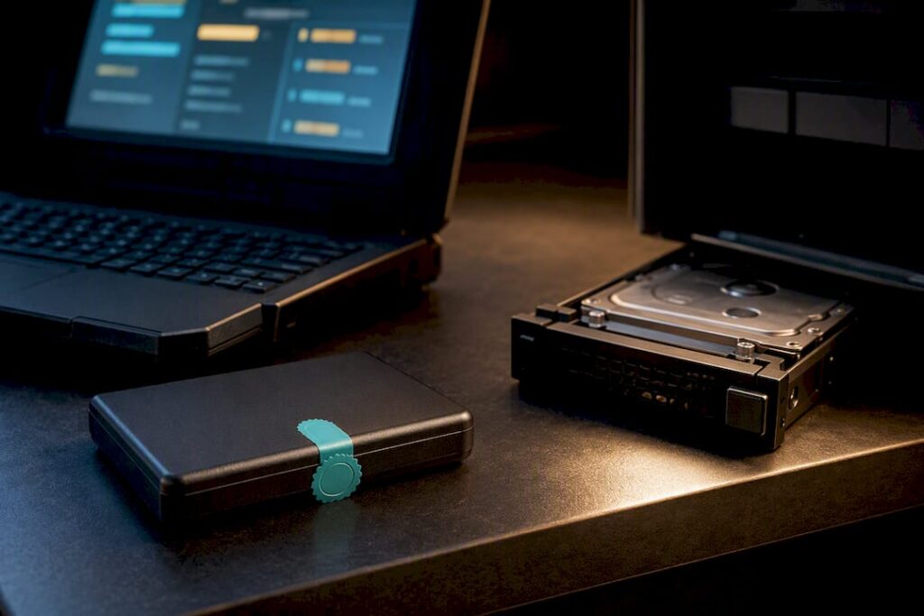 WordPress recovery station with backup drive